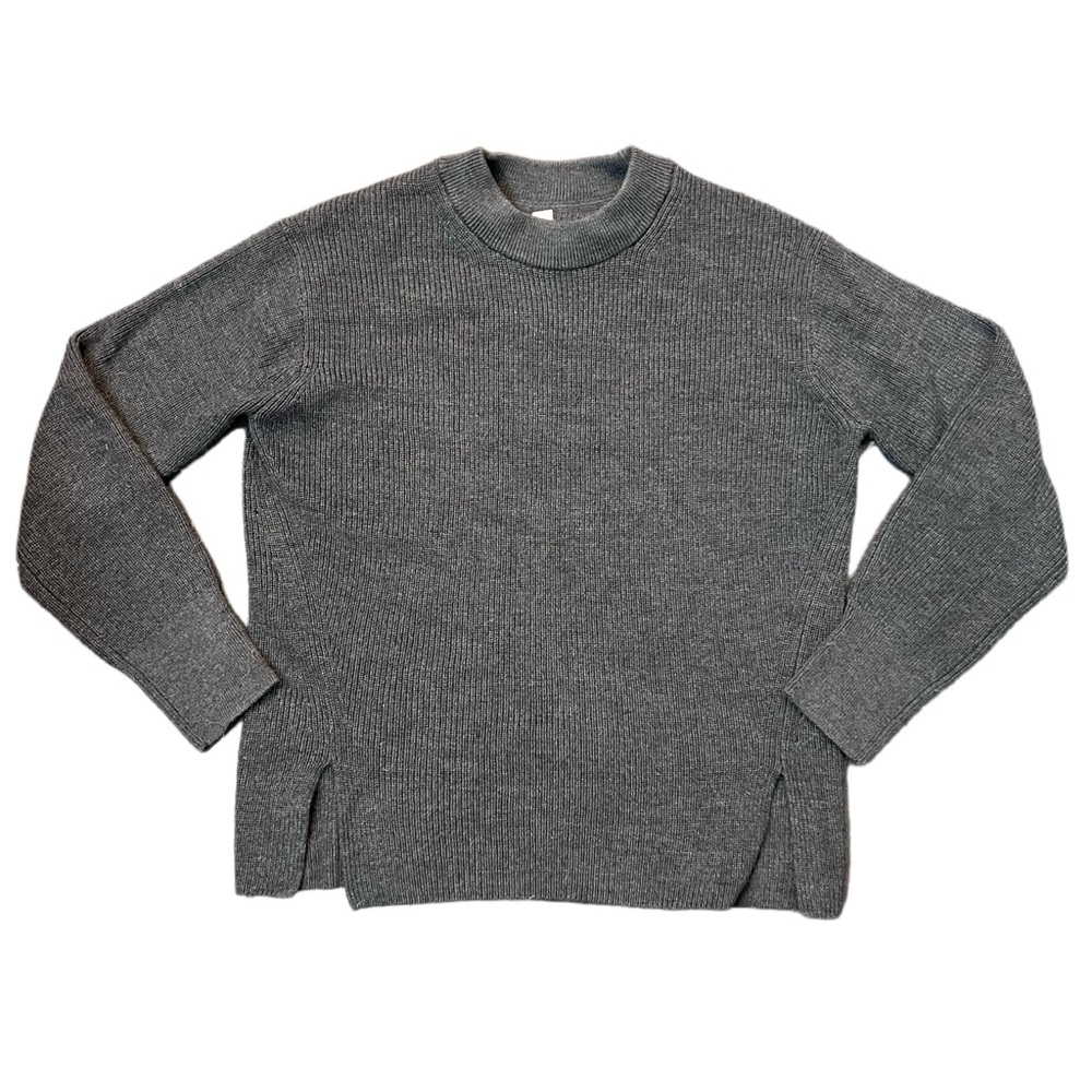 New without tags lululemon wool cotton blend gray sweater size 0 or small